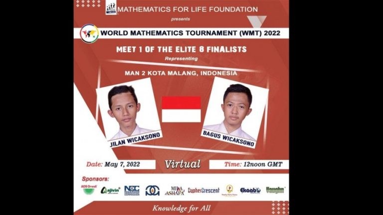 2 Siswa Aliyah MAN 2 Malang Rebut Posisi 3 Turnamen Matematika Dunia