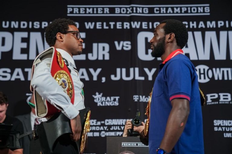 Jumpa Pertama di Los Angeles, Errol Spence Jr dan Terence Crawford Saling Ancam