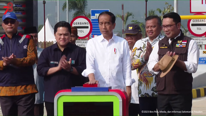 Begini Kata Presiden Jokowi Saat Resmikan Jalan Tol Ciawi-Sukabumi Ruas Cigombong-Cibadak
