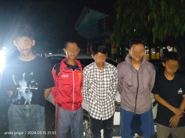 7 Remaja Diamankan Patroli KRYD Polsek Prabumulih Barat, Gara-Gara Hendak Perang Sarung