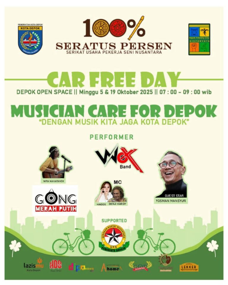 Musik Ceria Warnai CFD Margonda, Seratus Persen Guncang Depok Open Space