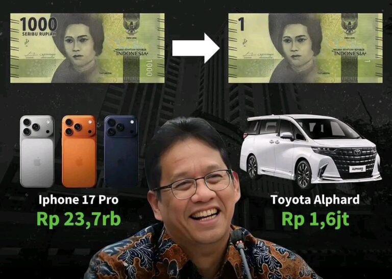Purbaya Mau Ubah Rp1.000 Jadi Rp1, Redenominasi Rupiah Siap Jalan Lagi!