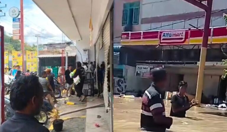 Kelaparan Meluas, Indomaret & Alfamidi Dijarah di Sibolga