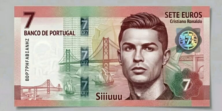 Banco de Portugal Tegaskan Hoaks Uang 7 Euro Cristiano Ronaldo