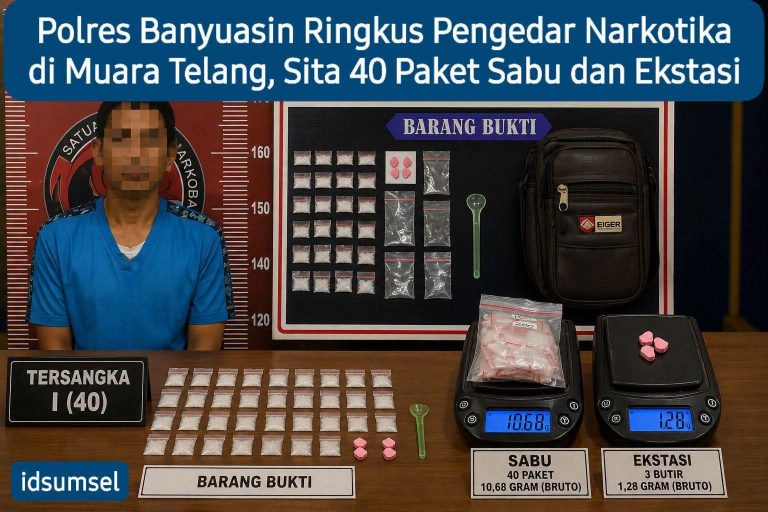 Berawal dari Laporan Warga, Polisi Ungkap Peredaran Sabu dan Ekstasi di Muara Telang