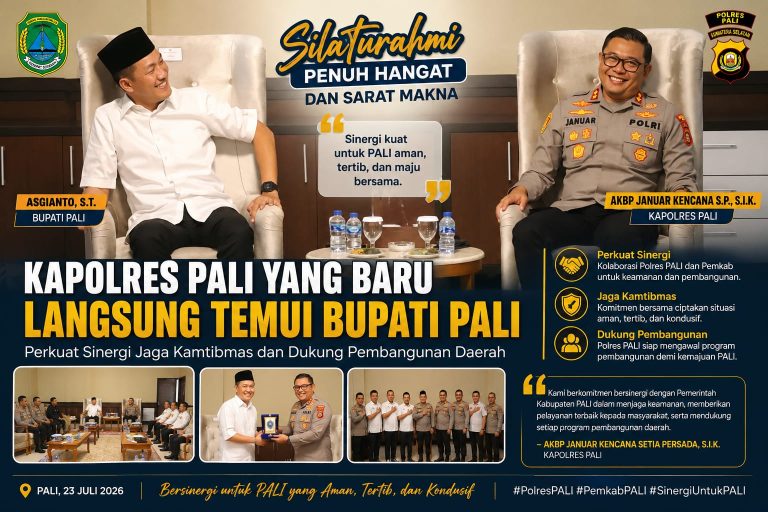 Kapolres PALI dan Bupati Asgianto Sepakat Perkuat Sinergi untuk Pembangunan Daerah