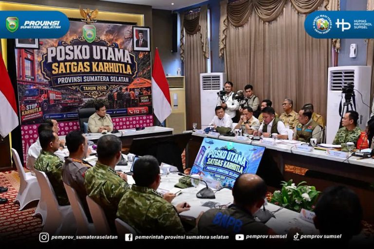 Herman Deru Laporkan Karhutla Sumsel ke Presiden Prabowo, Total Terdampak 1.900 Hektare