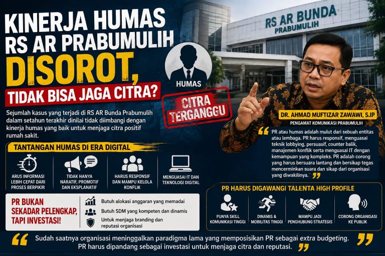 Pengamat: Humas RS AR Bunda Prabumulih Harus Responsif Hadapi Krisis di Era Digital
