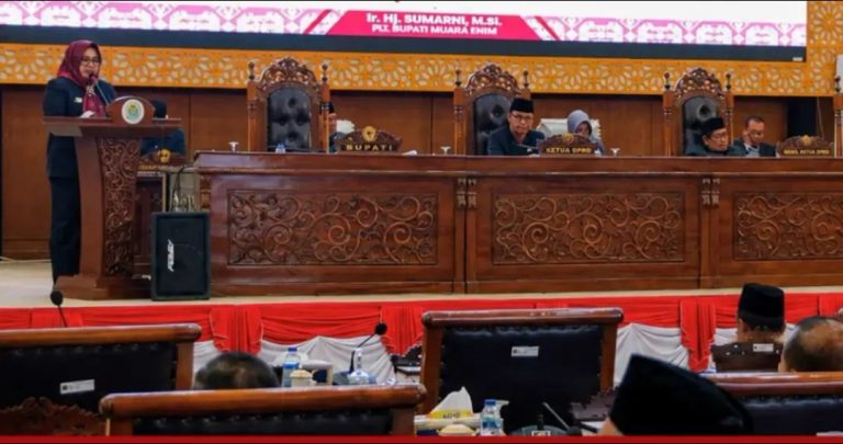 Muara Enim Perkuat Transparansi Anggaran, Plt. Bupati Sampaikan Raperda Pertanggungjawaban APBD 2025