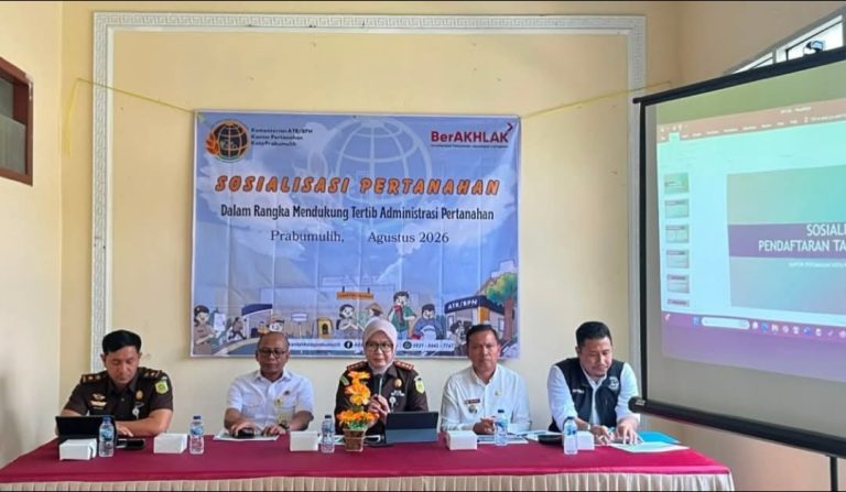 Bangun Pelayanan Pertanahan yang Profesional, Kantah Prabumulih Gelar Sosialisasi