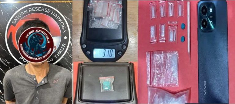 Transaksi Ekstasi Jadi Jebakan, MM Ditangkap Bawa 8 Paket Sabu di OKU Timur